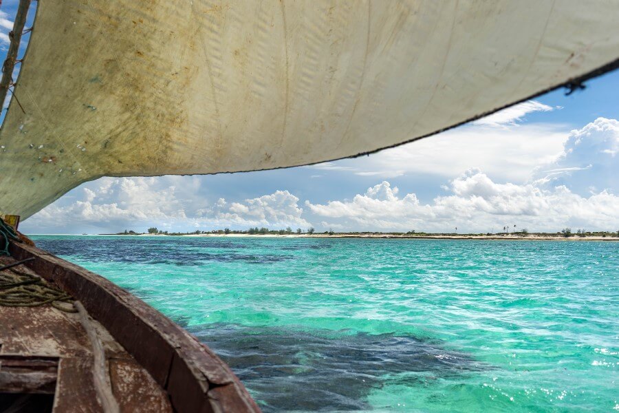 Mozambique traditional sailing dhow