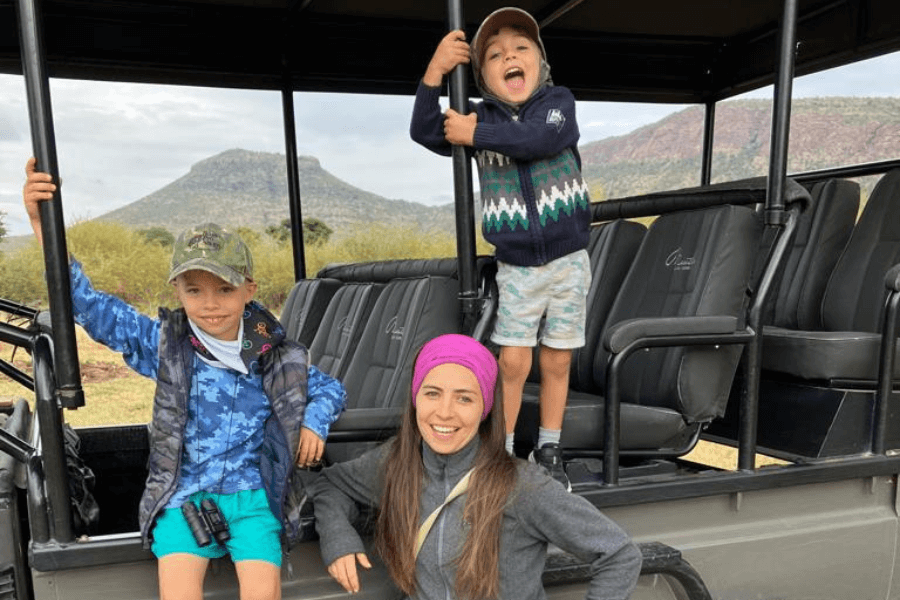 Private vehicle suggested for a family safari