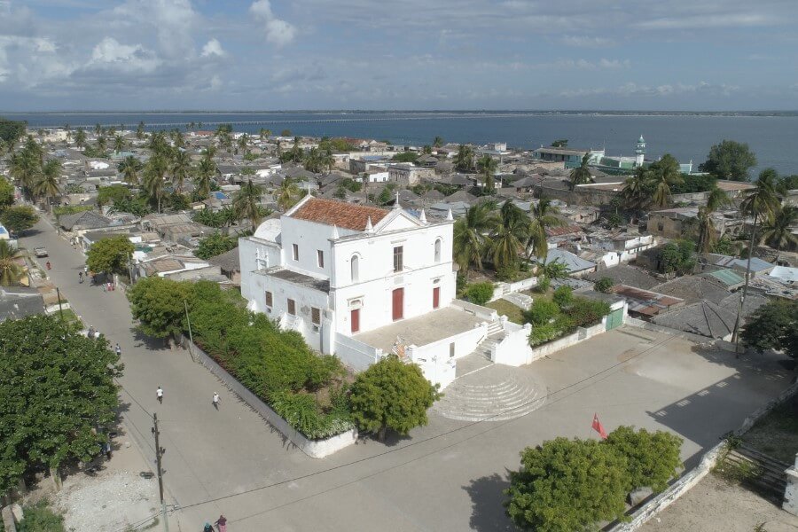Aerial view of Ilha de Mozambique