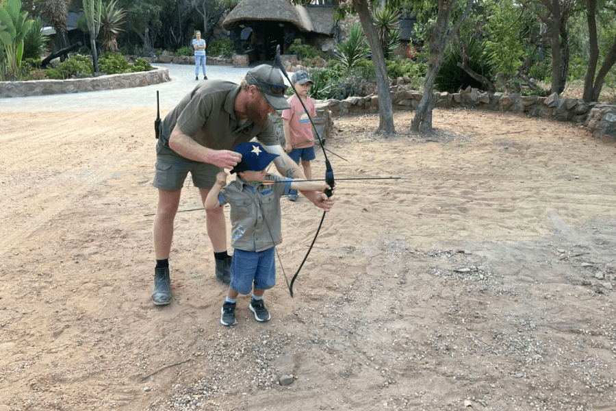Children activities on a South African Safari