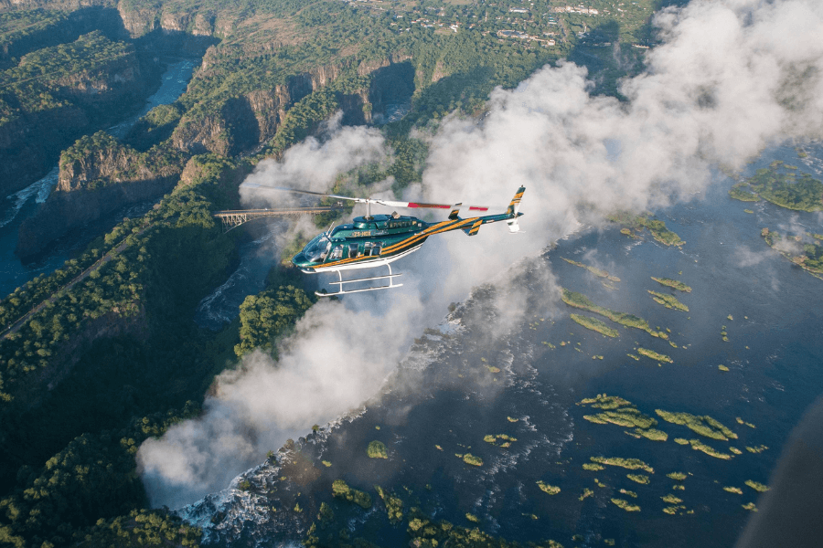 Flying Safaris over Victoria Falls