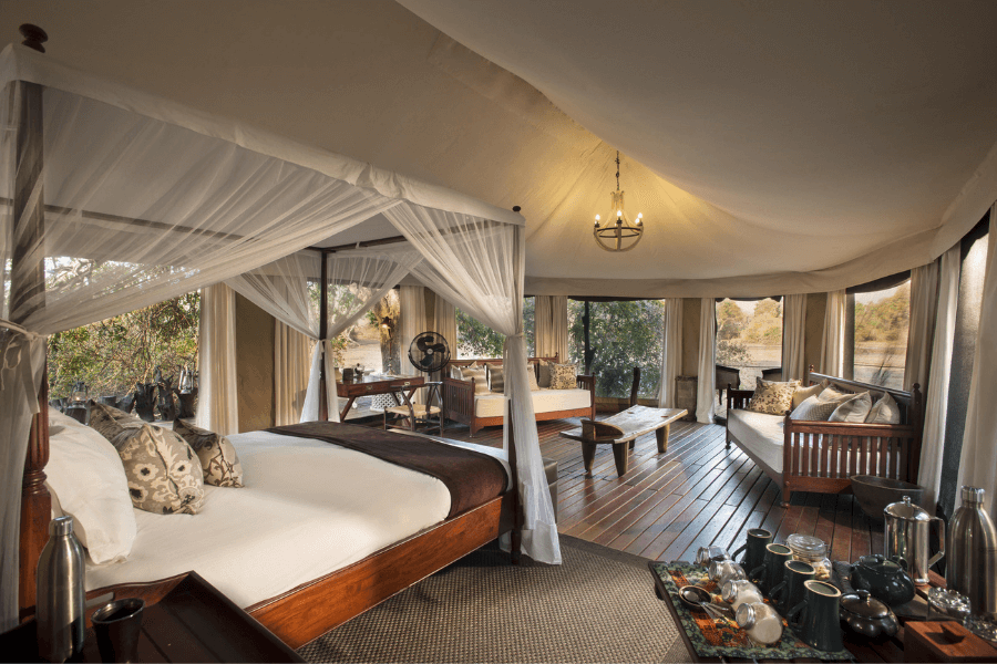 Luxury accommodation on safari