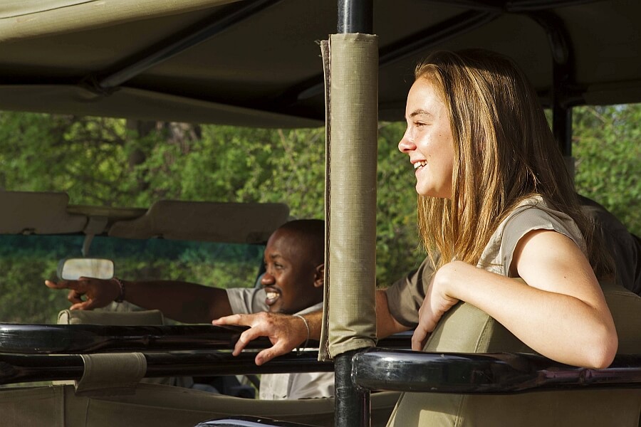 Teenager on Safari in Botswana