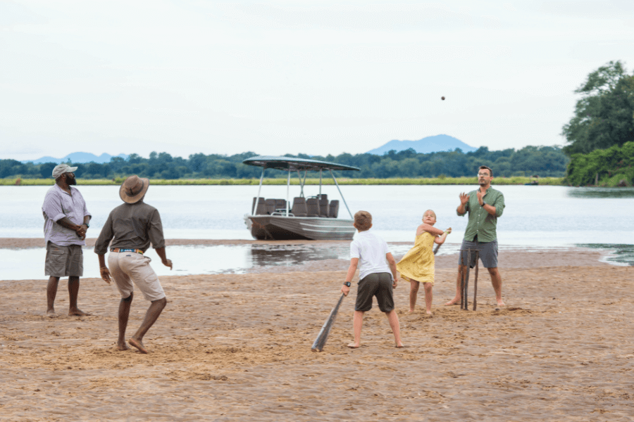 Family having fun