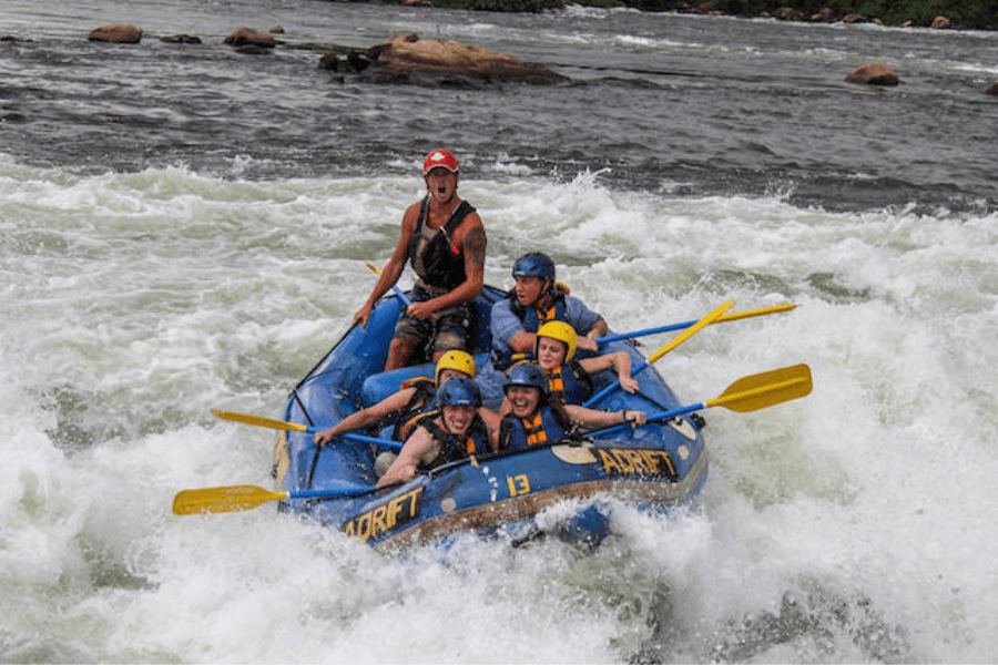 White-water rafting on the Nile River