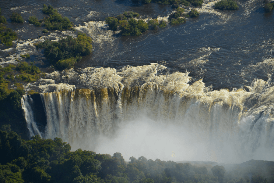 High water level in Victoria Falls