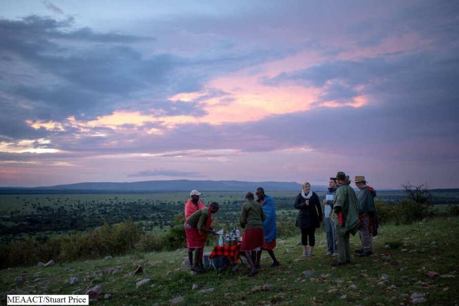 Sundowner in the Mara