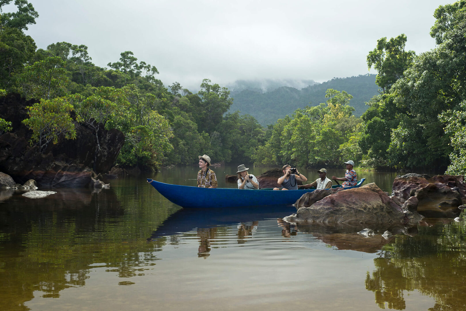 Tampolo River in Madagascar Masoala Forest
