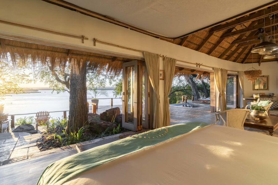 Zambezi view from your private plunge pool