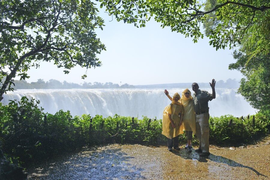 High water level in Victoria Falls Zimbabwe