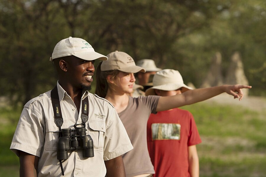 Family Walking Safari
