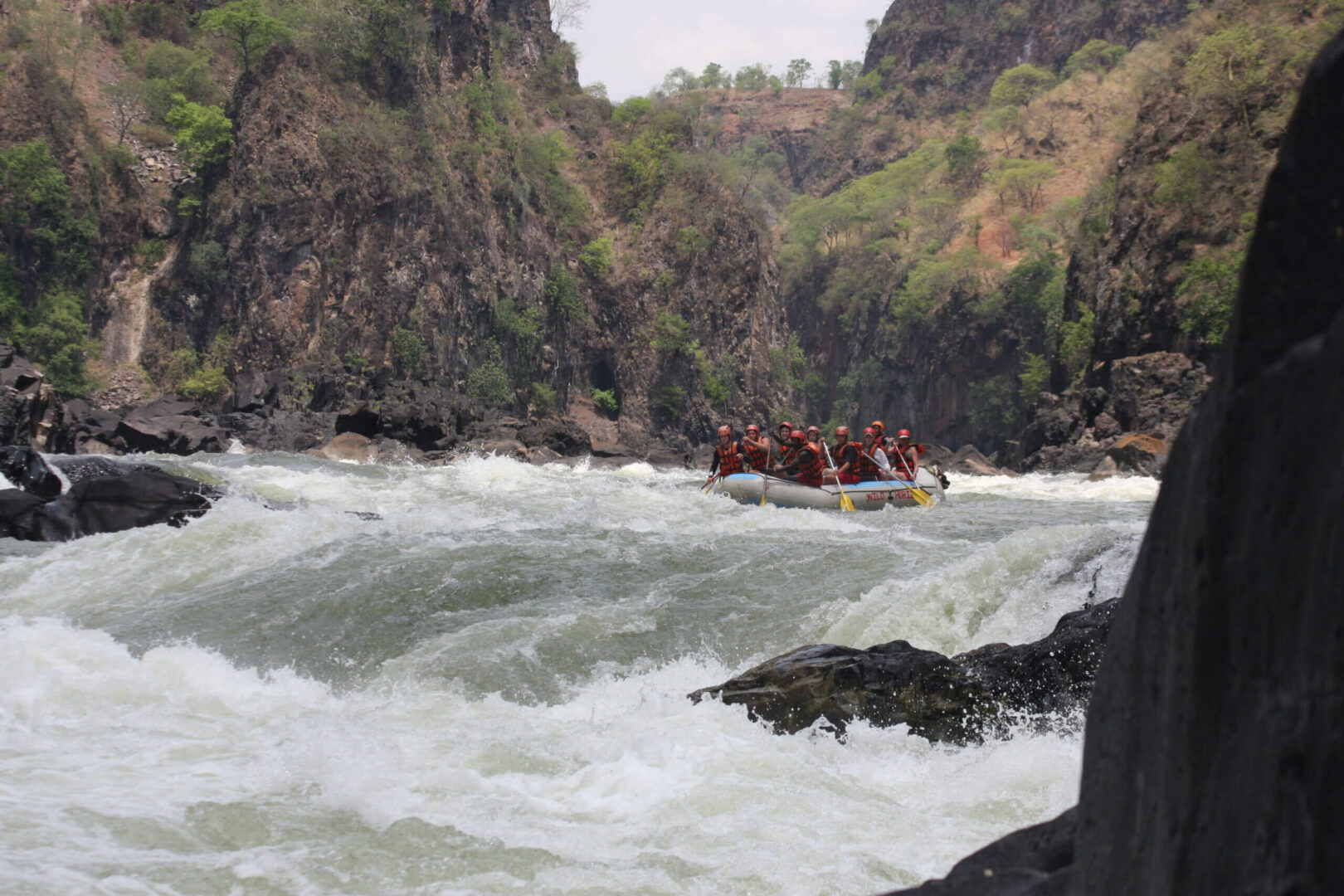 Rafting on the Zambezi River