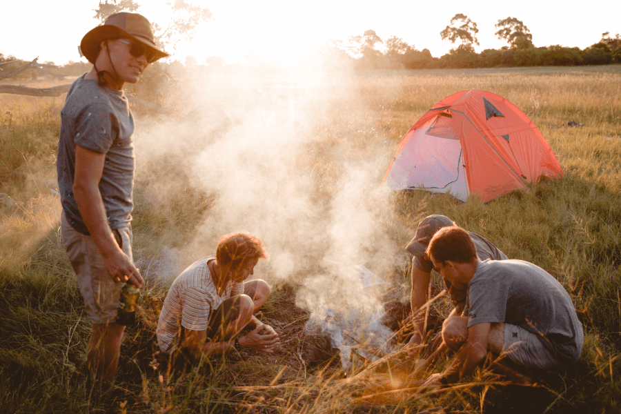 Wilderness sleep out on a safari guide training