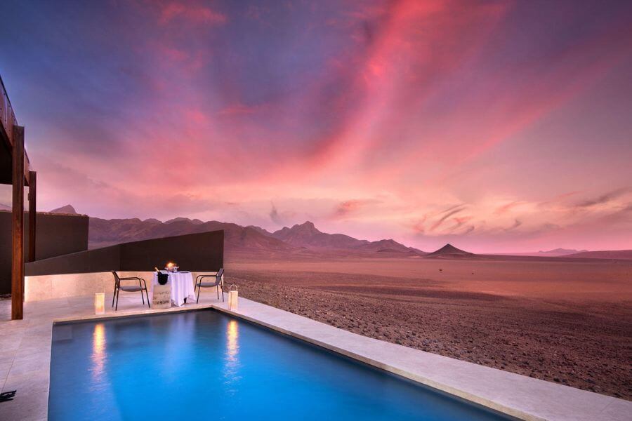 Horizon view in Namibia's Sossusvlei