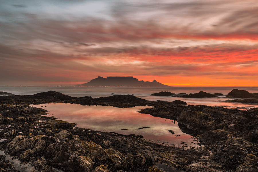 Sunset over Table Mountain