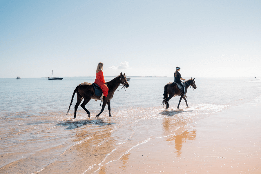 Horse riding on Benguerra Island