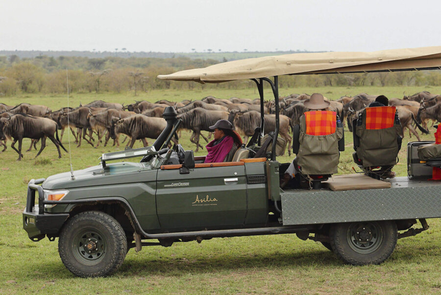 Photographic game drive vehicle